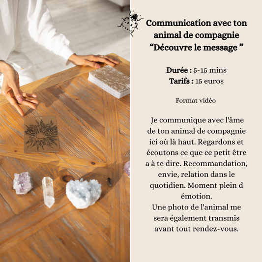 Communication avec ton animal de compagnie